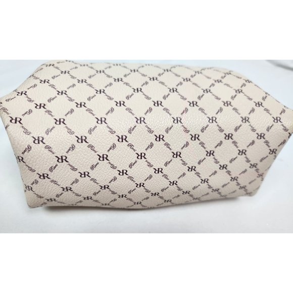 Rioni Small Leather Cream & Brown Signature 'The Baby Evening Bag' NWOT - Picture 5 of 7